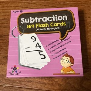 Subtraction Flash Cards